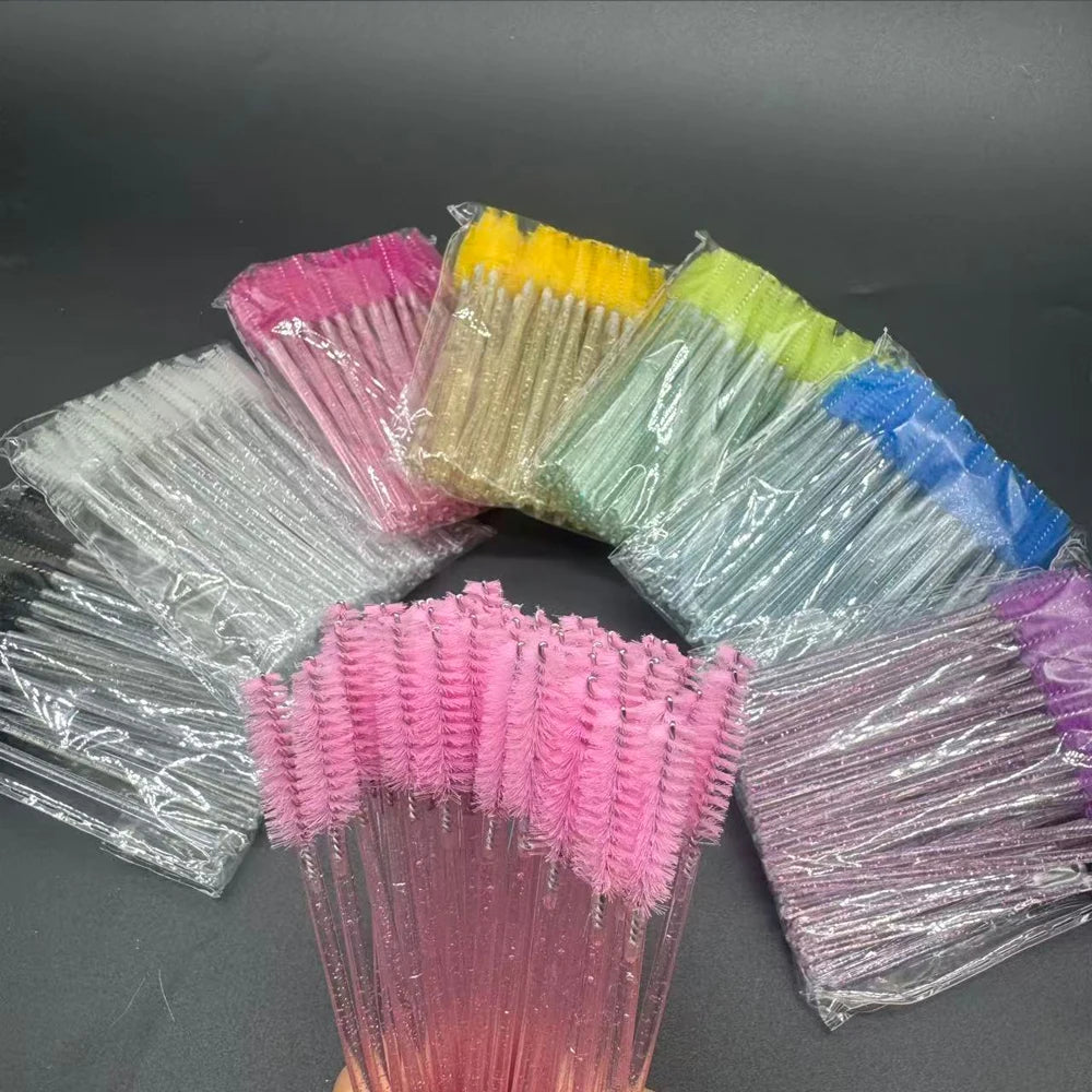Crystal Eyelashes Brush Comb 50Pcs